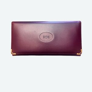Cartier Must de Cartier Bordeaux Calfskin Continental Wallet – France